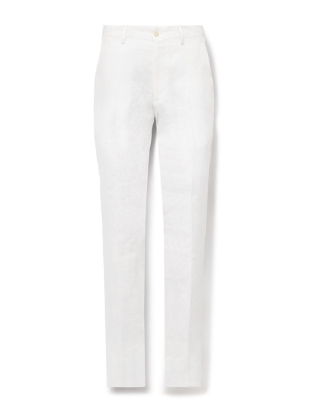 Straight-Leg Linen Trousers