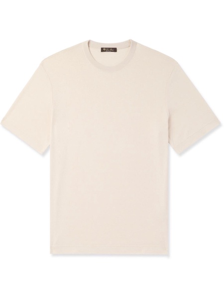 Valpiana Silk and Cotton-Blend T-Shirt