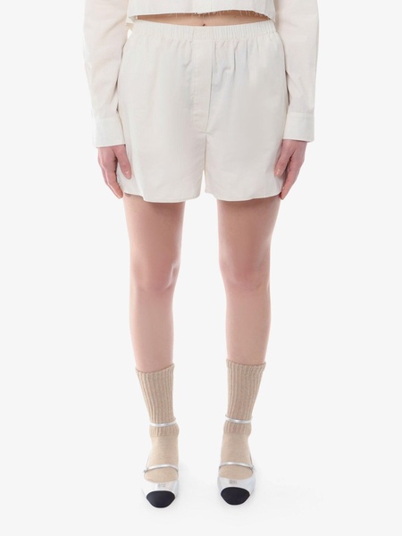 Miu Miu Woman Miu Miu Woman Beige Shorts