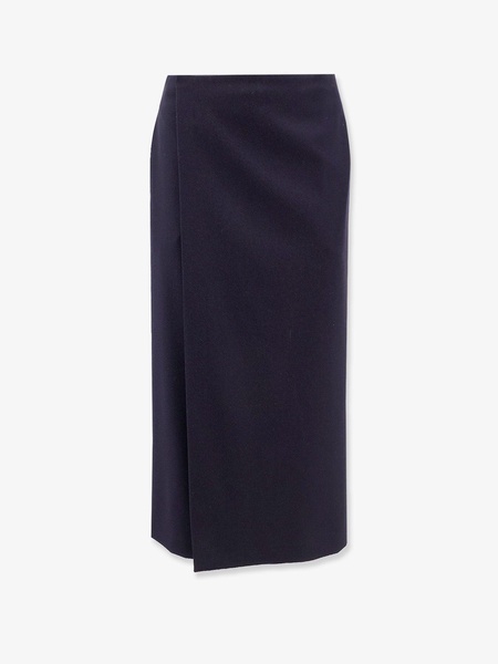 Virgin wool midi skirt