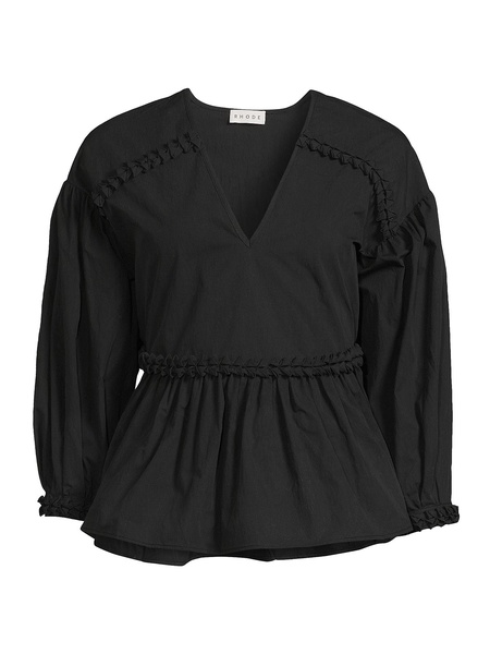 Arya Dropped Shoulder Peplum Top