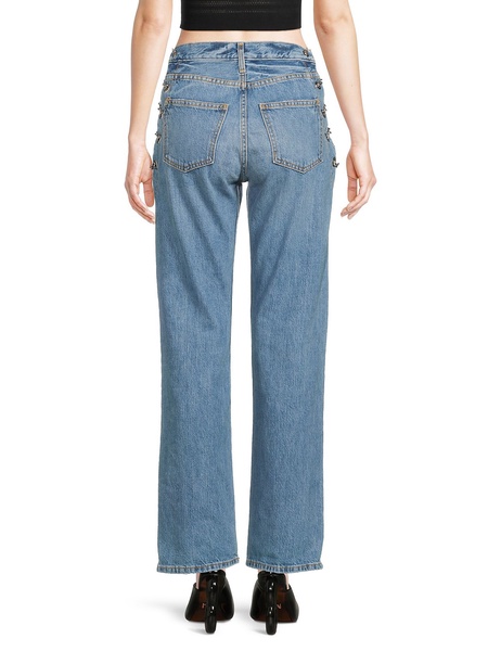 Chain Faded Wash Jeans