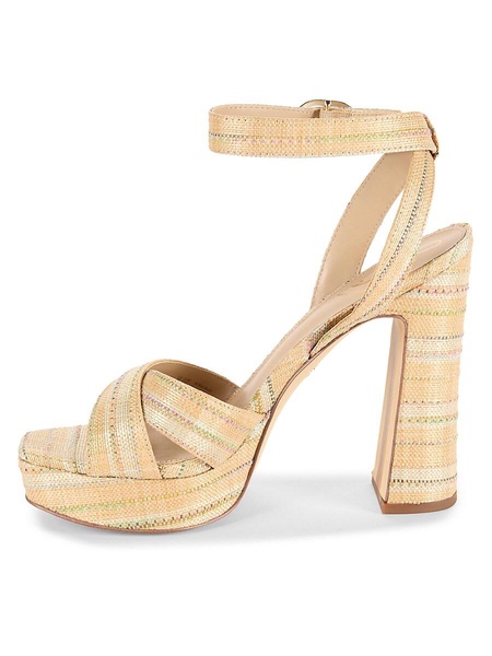 Kayna Striped Platform Sandals