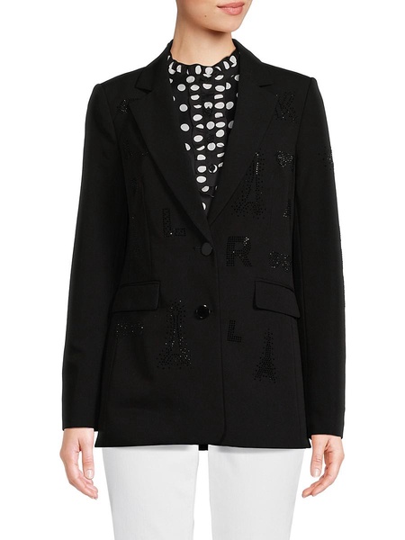 Hotfix Embellished Blazer