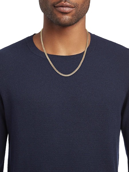 ​14K Goldplated Sterling Silver 22” Cuban Link Chain Necklace