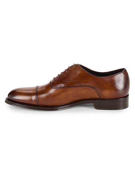 Cap Toe Leather Oxford Shoes