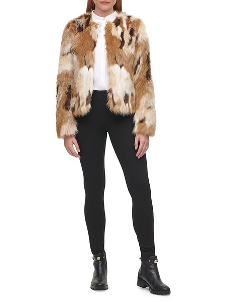 Mixed Faux Fur Jacket