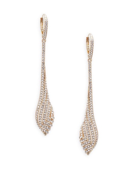 Zen Goldtone & Swarovski Crystal Drop Earrings