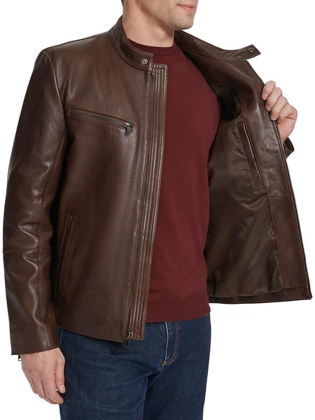 Classic Leather Moto Jacket