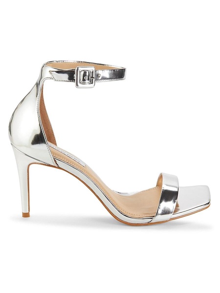 89MM Metallic Ankle Strap Sandals