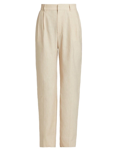 Arlene Linen-Cotton Straight Pants