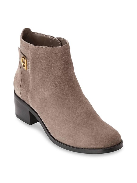 Holis Suede Buckle Booties