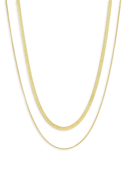 Alexandria 14K Goldplated Layered Chain Necklace