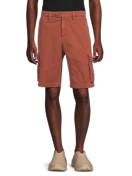 Flat Front Cargo Bermuda Shorts