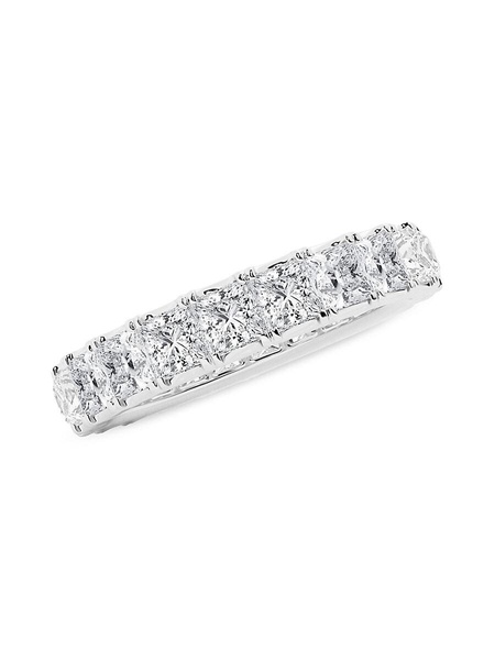 14K White Gold & 3 TCW Diamond Ring