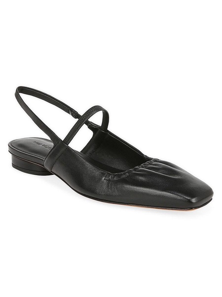 Venice Leather Slingback Ballet Flats