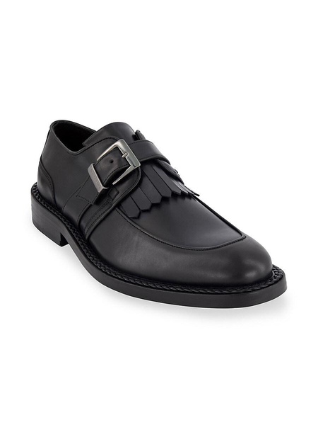 White Label Kilted Monk Strap Shoes