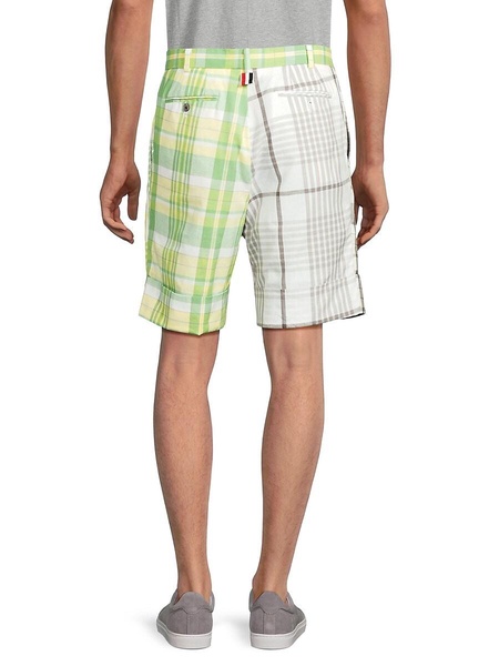 Plaid Flat Front Shorts