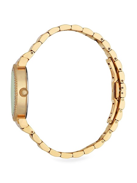 32MM Goldtone Stainless Steel Embellished Bracelet Watch