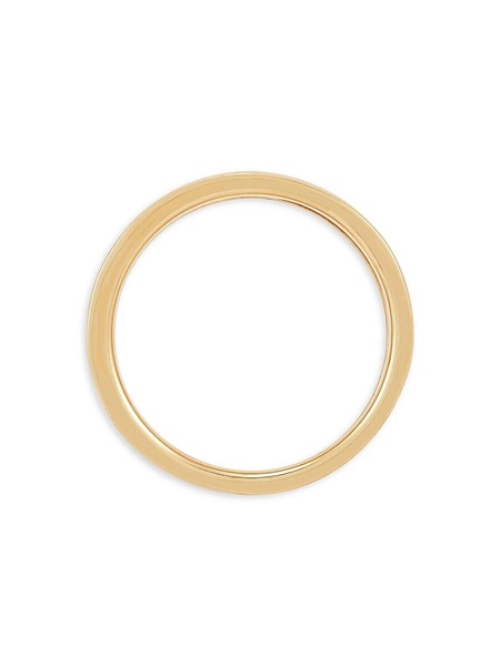 14K Yellow Gold Wide Band Ring