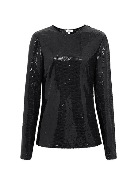 Julianne Sequin Long-Sleeve Top