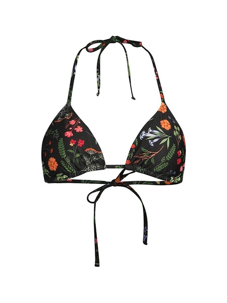 Floral Triangle Bikini Top