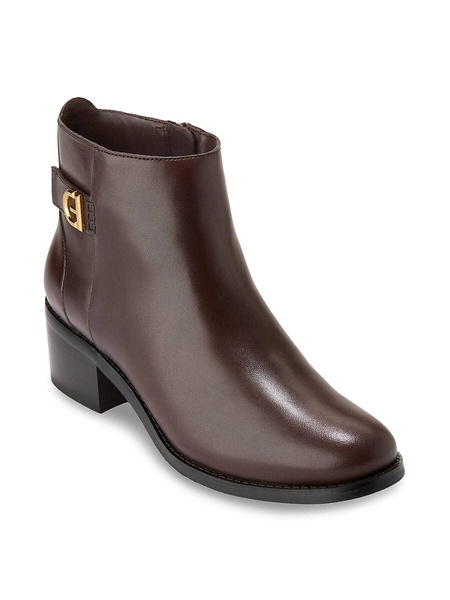 Holis Leather Buckle Booties