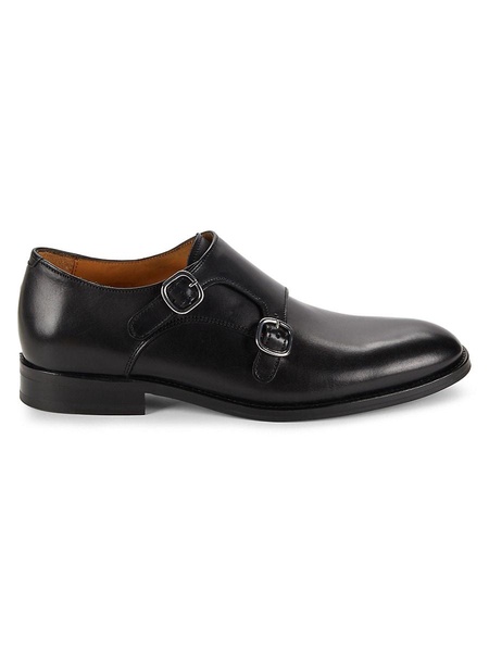 Matthew Leather Double Monk Strap Shoes