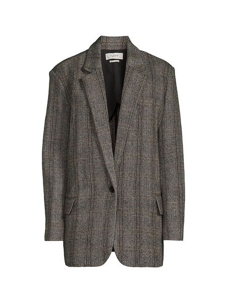 Charlyne herringbone wool jacket