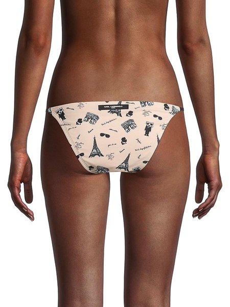 French Logo String Bikini Bottom