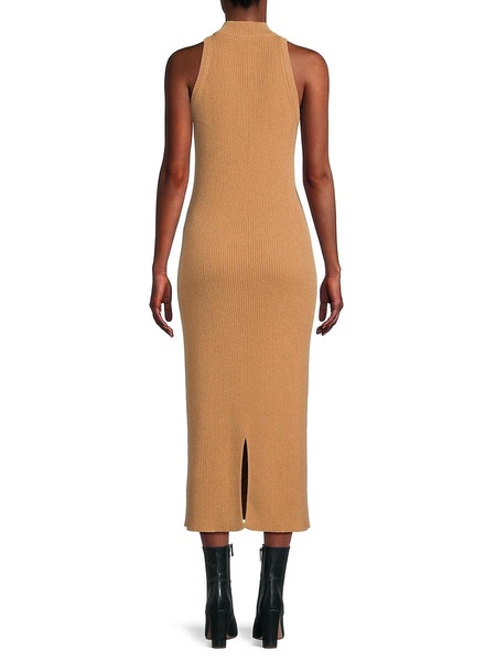 Ribbed 100% Cashmere Maxi Dress