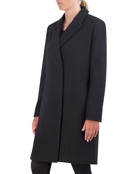 Asymmetric Peak Lapel Coat