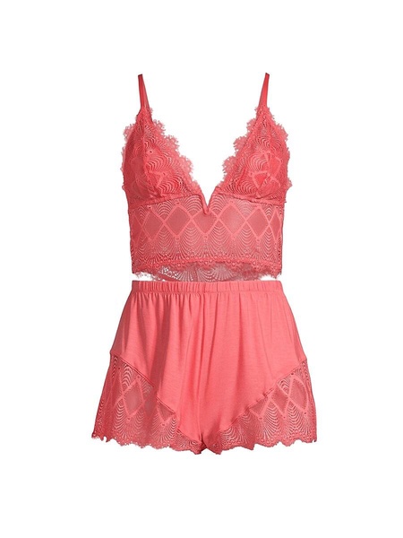 Allure Lace 2-Piece Cami & Boxer Set