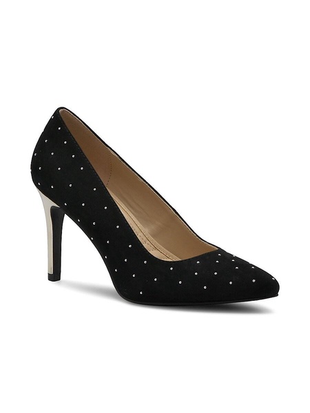 Naji Studded Faux Leather Pumps