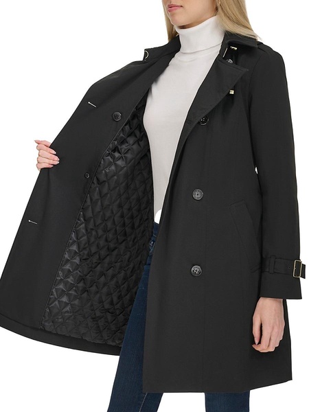 Double Breasted Hooded Trenchcoat