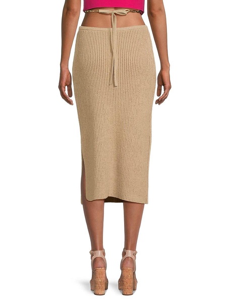 Zariana Ribbed Midi Skirt