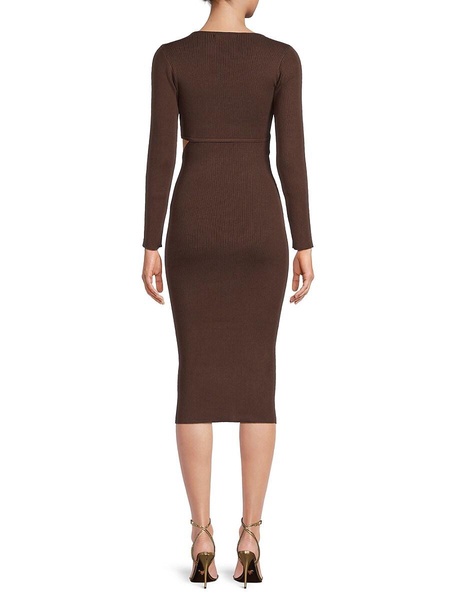 Cutout Midi Sweater Dress