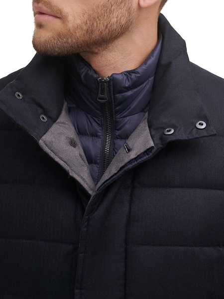 Quilted Flannel Down Jacket