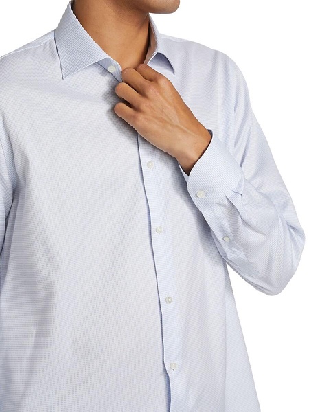 Micro Criss-Cross Anti-Wrinkle Shirt