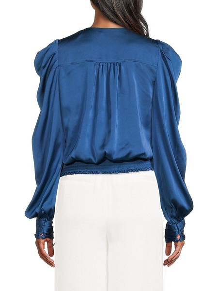 Mammie Embellished Puff Sleeve Top