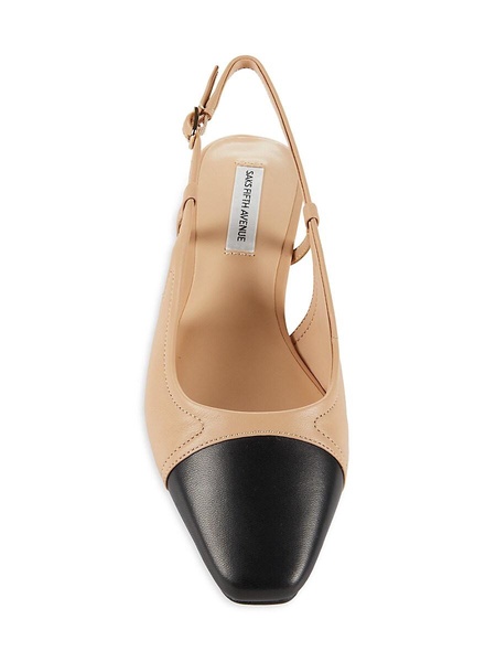 MIA 33MM Leather Slingback Pumps