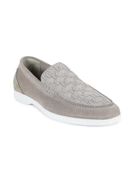 Monogram Embossed Suede Slip On Sneakers