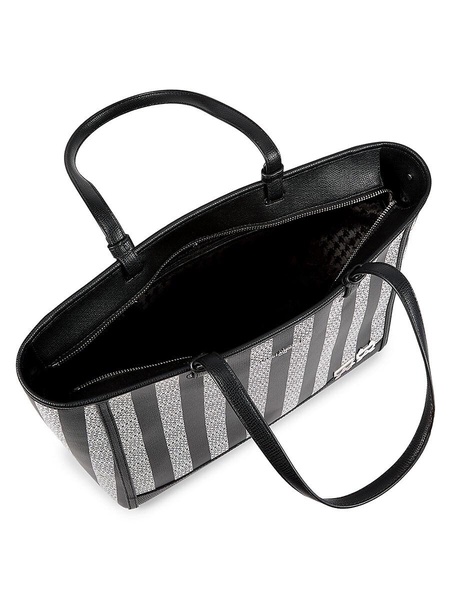 Maybelle Logo Striped Tote