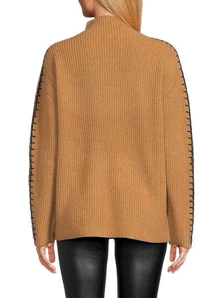 100% Cashmere Funnel Neck Sweater