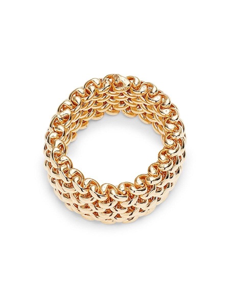 18K Goldplated Sterling Silver Tessere Band Ring