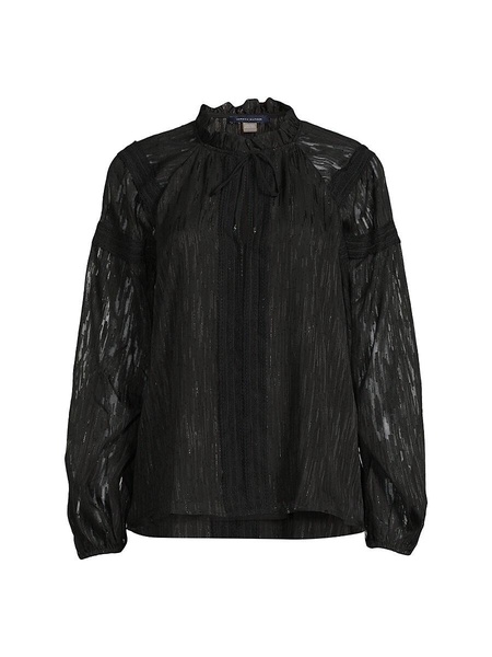 Semi Sheer Shimmer Blouse