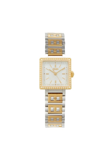 Forever Fendi 23MM Two Tone Stainless Steel & Diamond Bracelet Watch