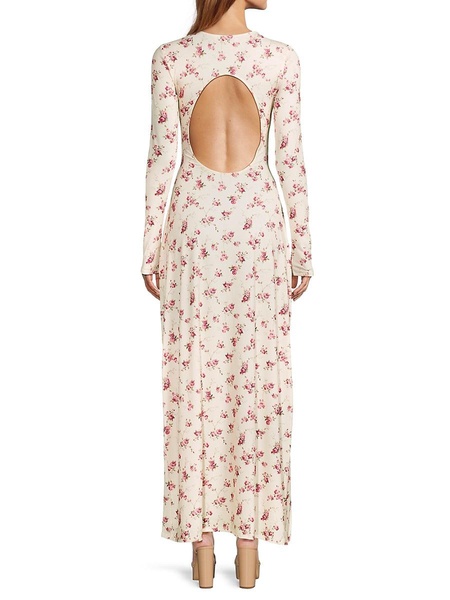 Floral Cutout Maxi Dress