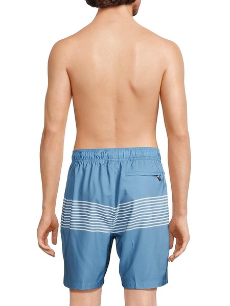 Striped Drawstring Swim Shorts