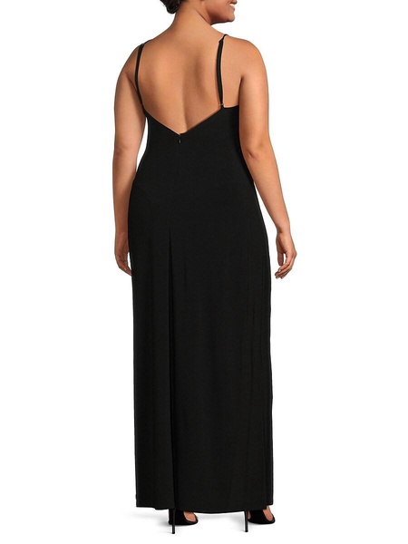 Plus Bernadette Knot Front Maxi Dress